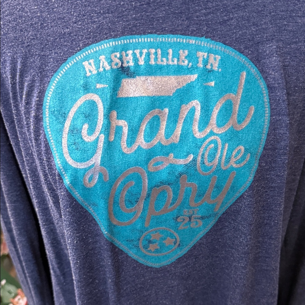Blue Grand Ole Opry Graphic long sleeve Tee, Nashville, casual, comfy, country